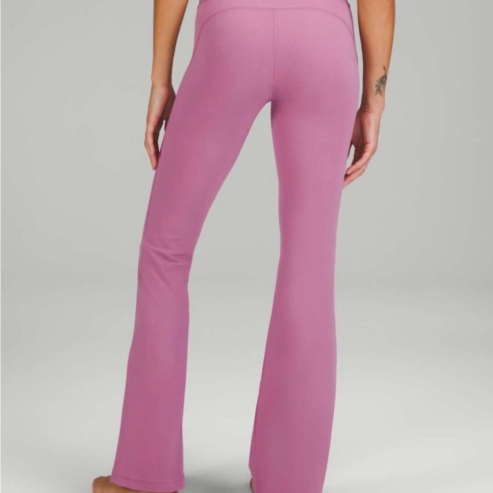lululemon Velvet Dust Groove Super High Rise Flare Nulu